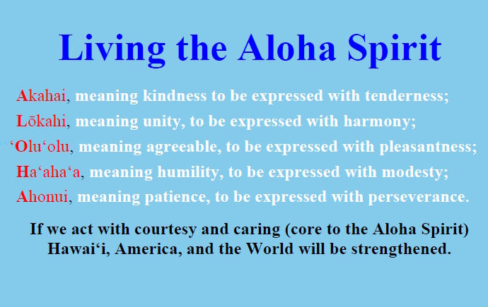Living the Aloha Spirit